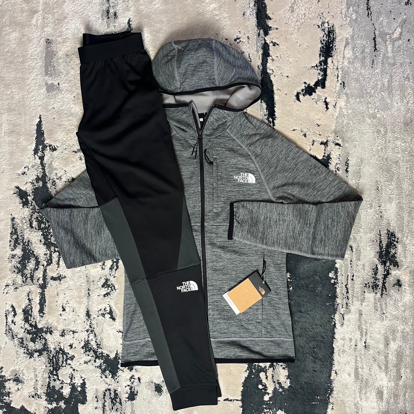 MENS THE NORTH FACE CANYONLANDS HOODED TRACKSUIT - GREY