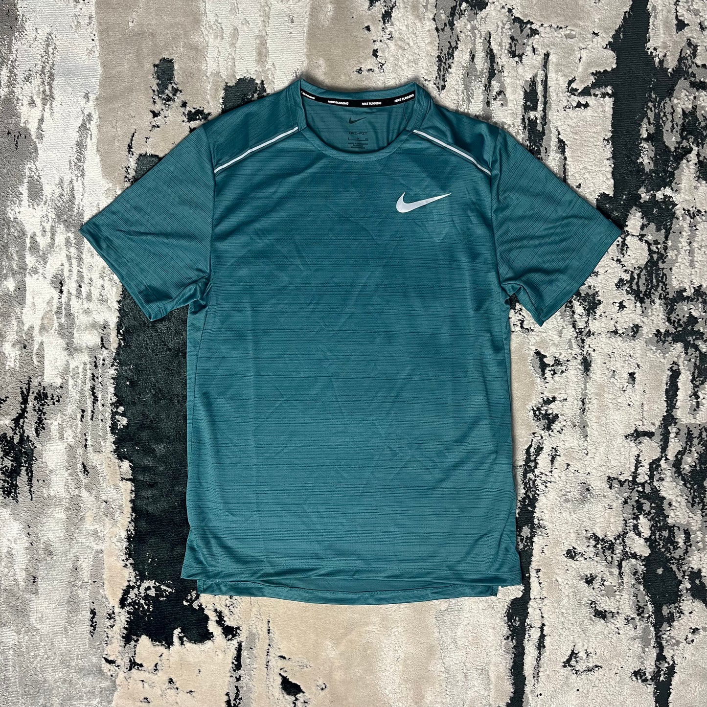 NIKE DRI FIT MILER 1.0 T SHIRT - AQUA BLUE