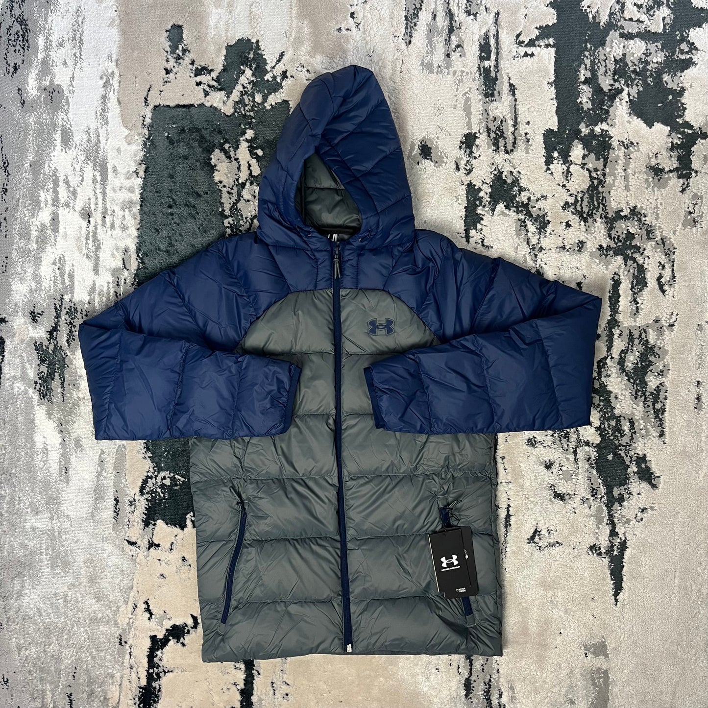 UNDER ARMOUR STORM JACKET - GREY / BLUE