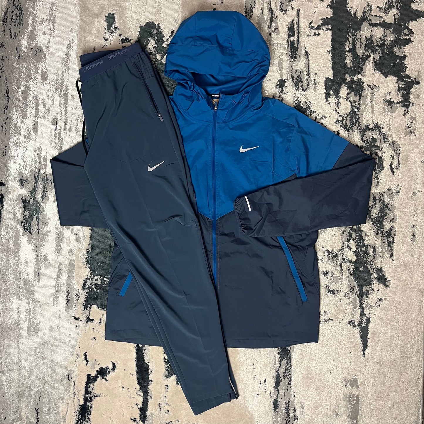 NIKE REPEL WINDBREAKER SET - BLUE