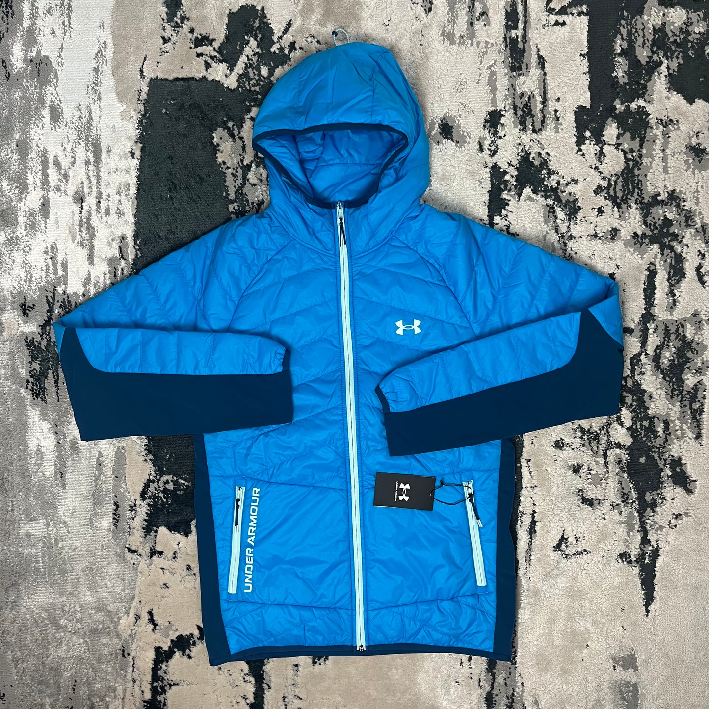 UNDER ARMOUR HYRBID STORM JACKET - BLUE