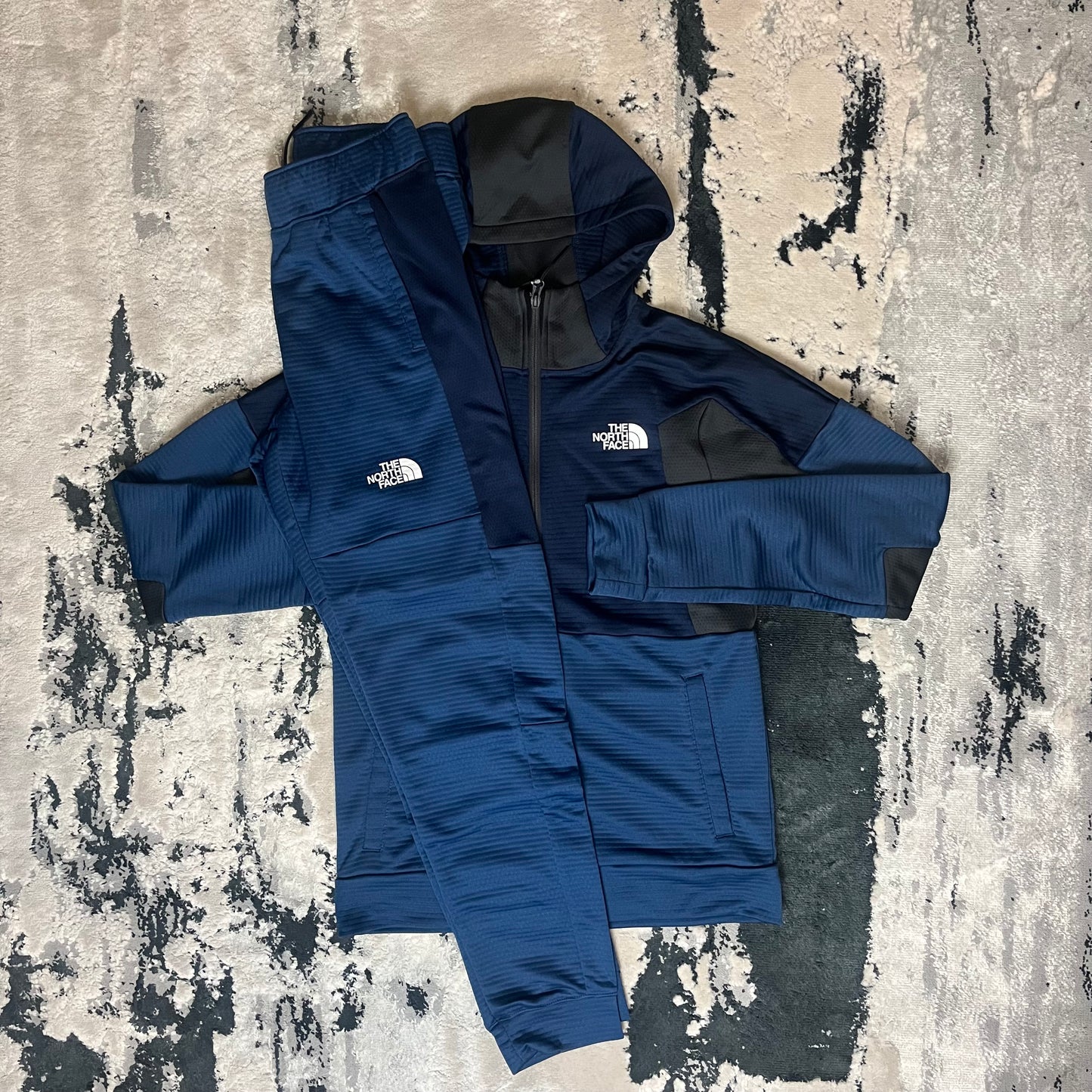 THE NORTH FACE MA FULL ZIP FLEECE TRACKSUIT - SHADY BLUE