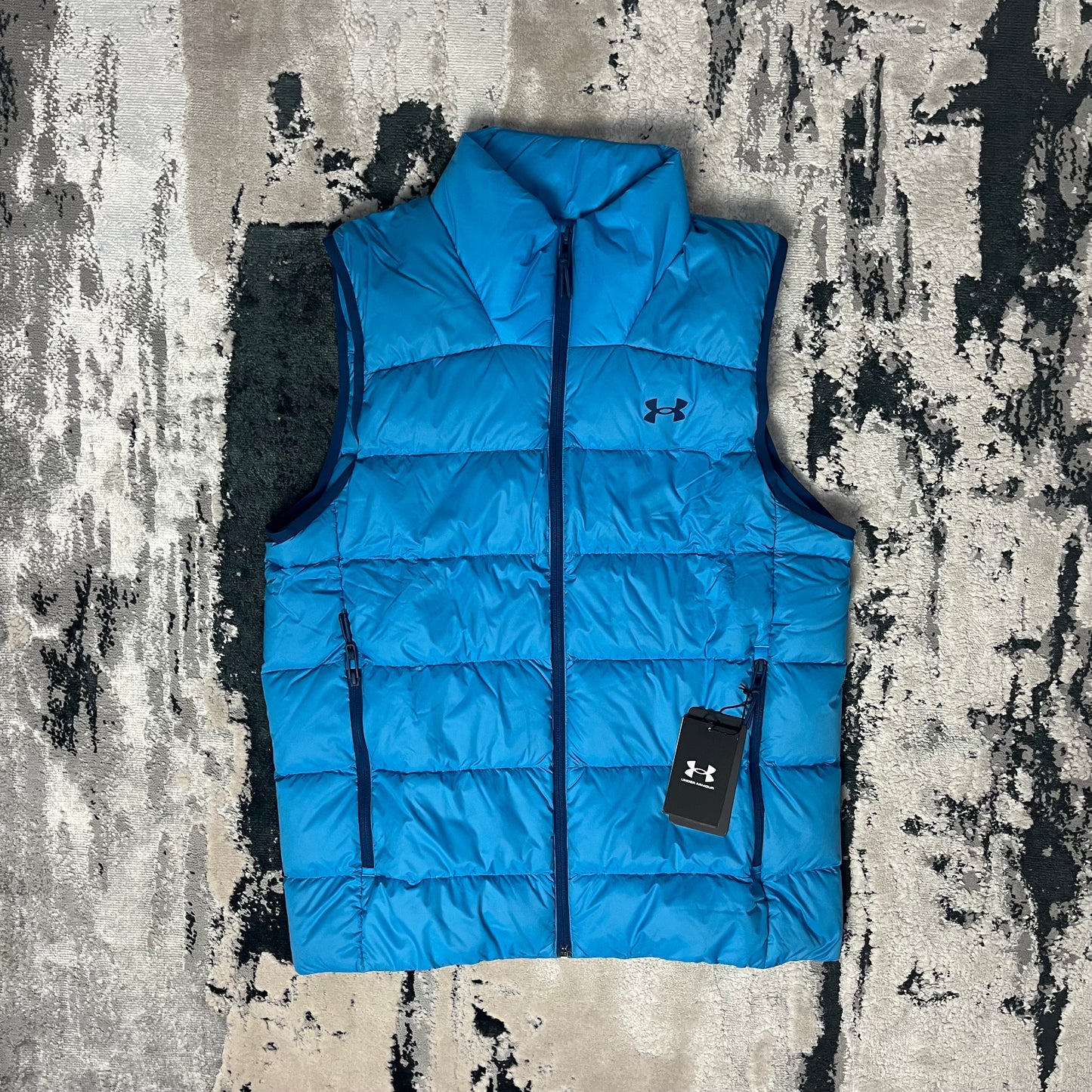 UNDER ARMOUR DOWN 2.0 PUFFER GILET - BLUE