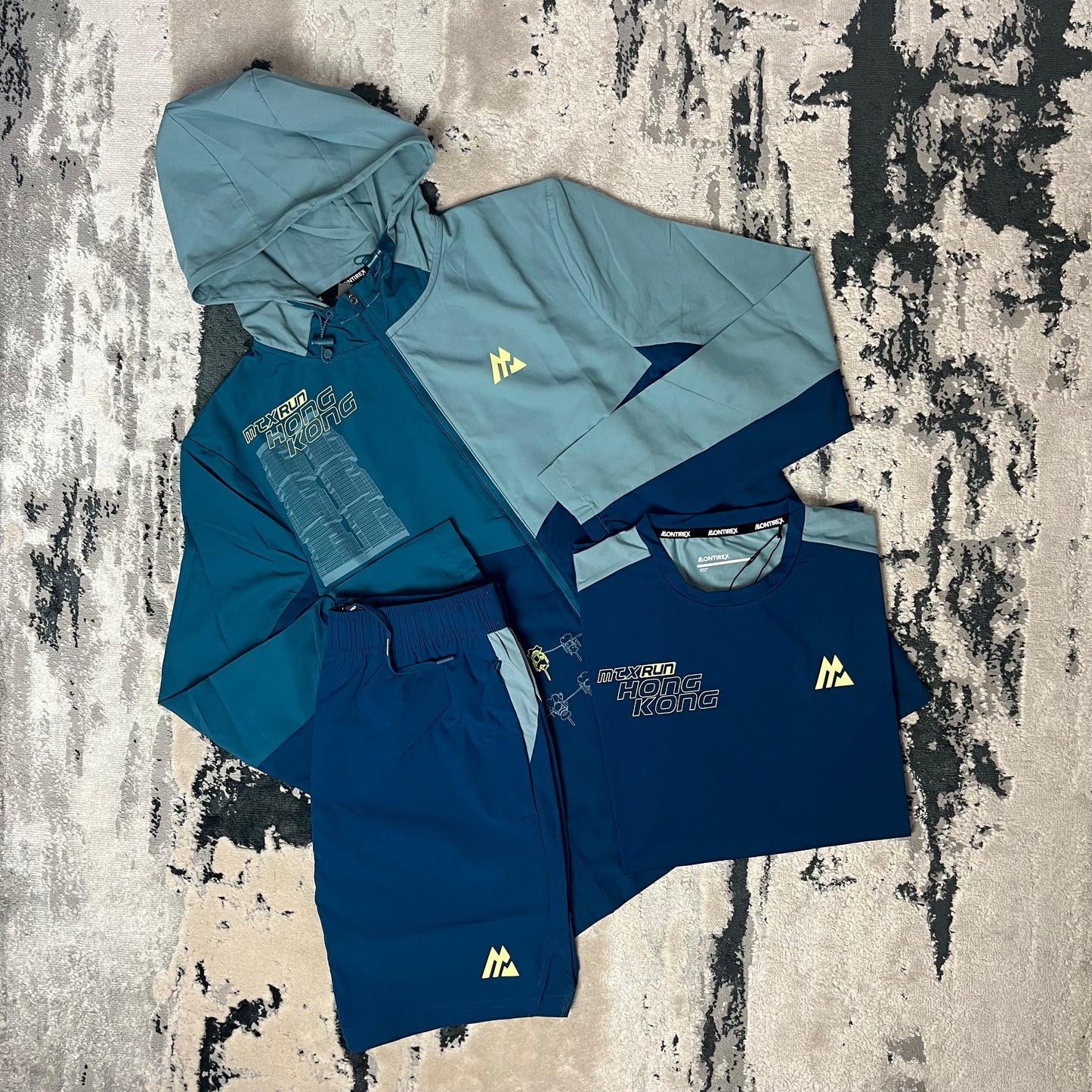 MONTIREX RUN CITY HONG KONG 3 PIECE WINDBREAKER SET