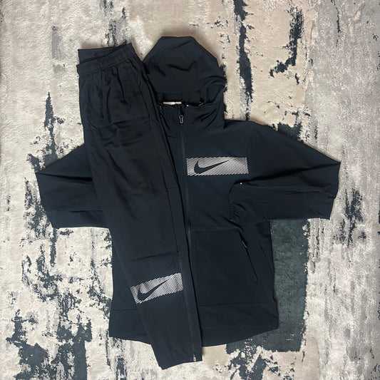 NIKE REPEL PERFORMANCE RUNNING FLASH TRACKSUIT - BLACK