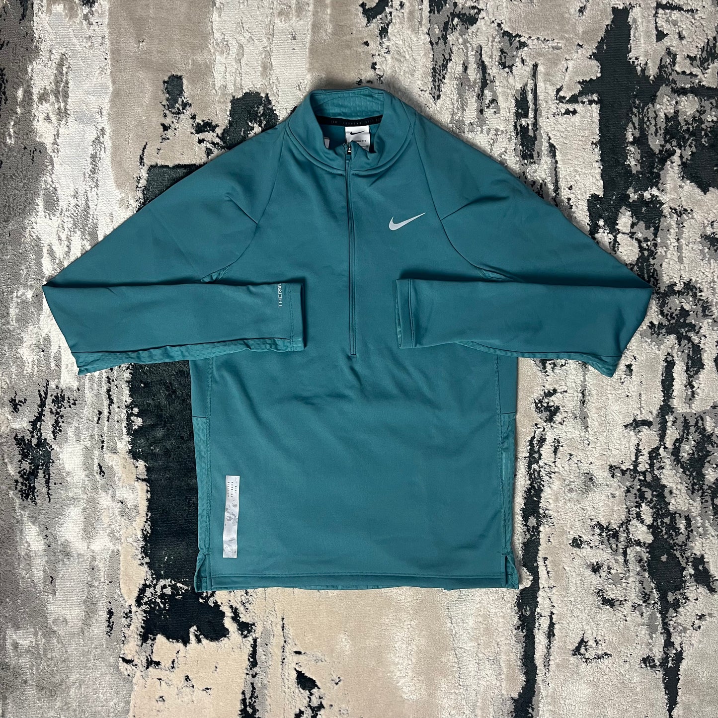 NIKE THERMA-FIT RUN DIVISION HALF ZIP - AQUA