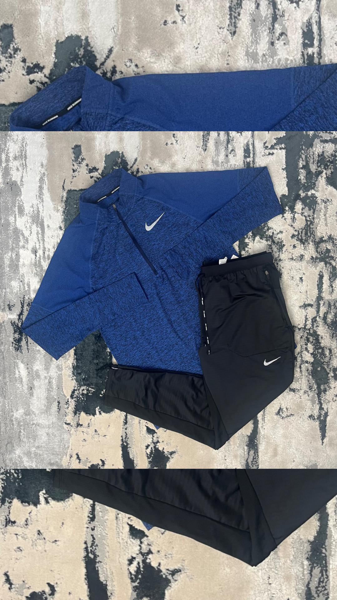 NIKE ELEMENT 2.0 HALF ZIP & PANTS SET - ROYAL BLUE