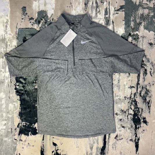 NIKE DRI FIT ELEMENT 2.0 HALF ZIP - GREY