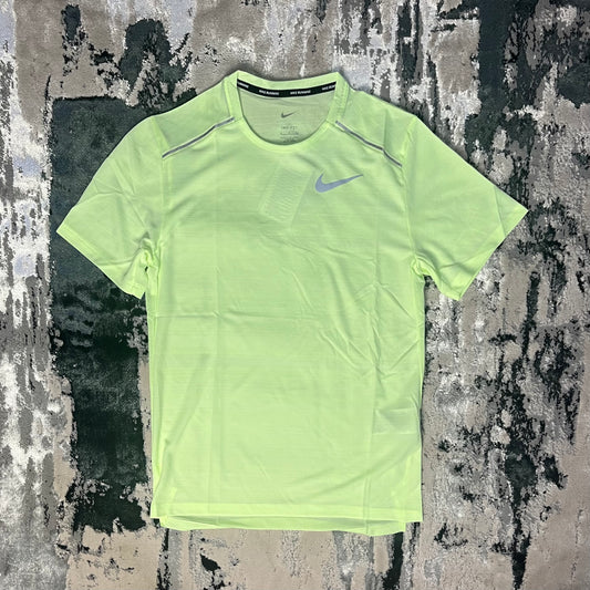 NIKE DRI FIT MILER 1.0 T SHIRT - LIME GREEN