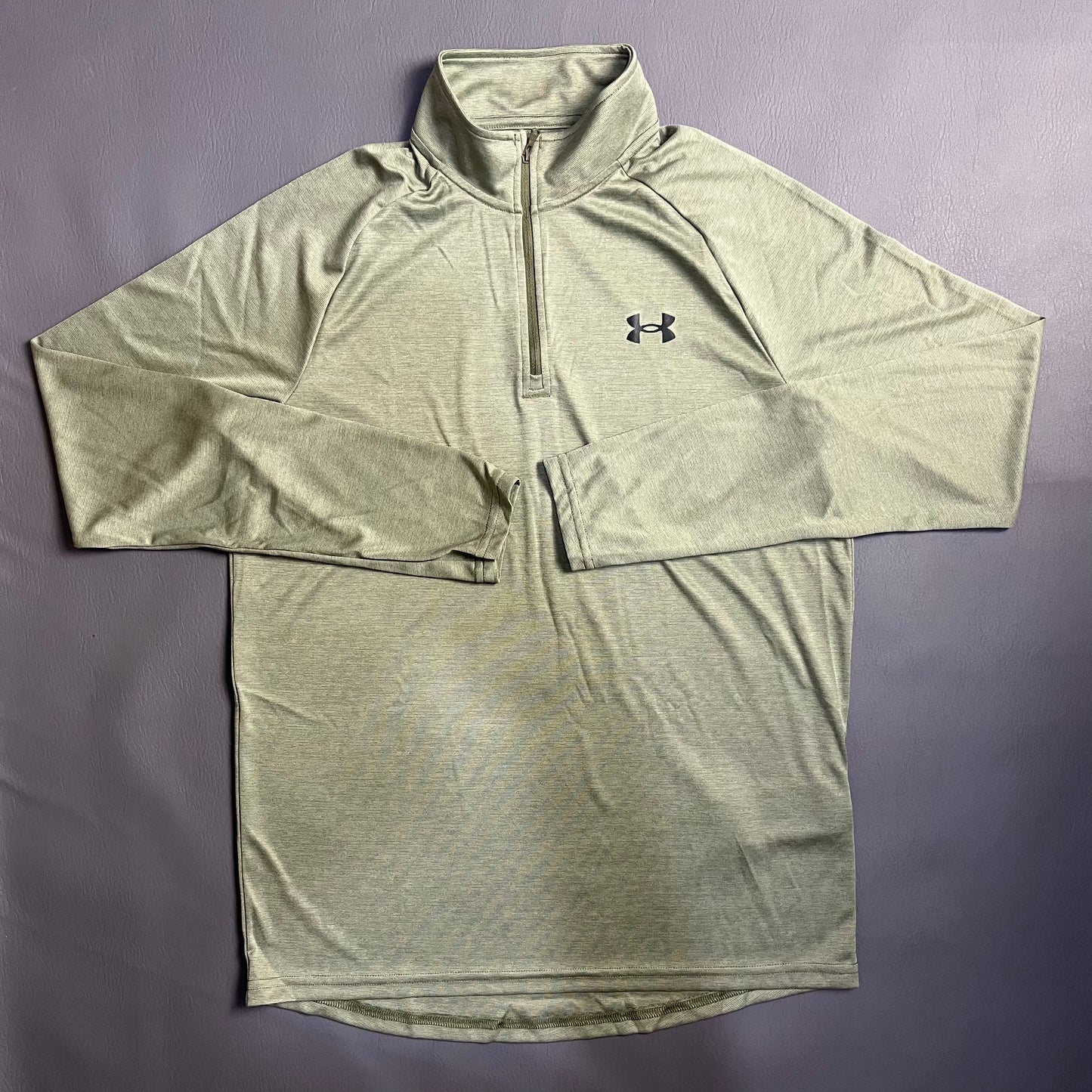 UNDER ARMOUR TECH 2.0 1/4 ZIP - KHAKI